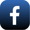 Facebook social media icon.